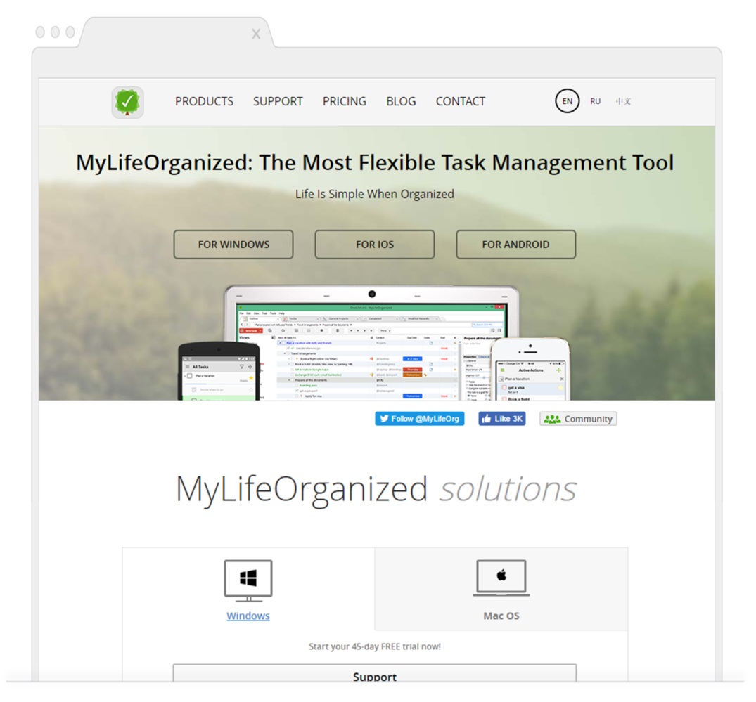 MyLifeOrganized- Time Management Tools- Shoutex feature